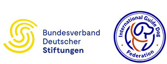 Logos vom Bundesverband deutscher Stiftungen und der International dog ferdaration.